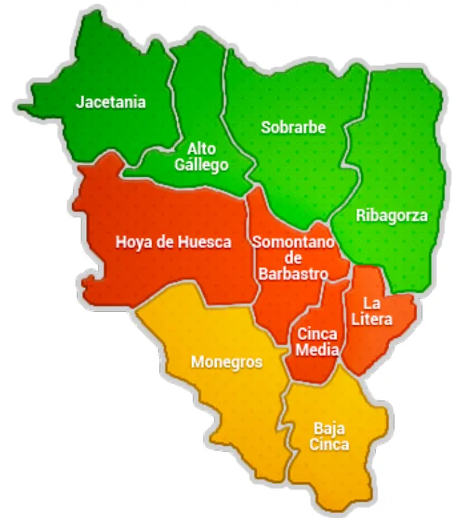 Mapa Huesca Unidad de Gastroenterologia Hepatologia y Nutricion del Hospital Universitario San Jorge de Huesca